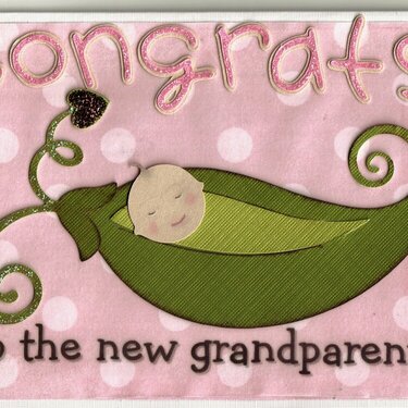 sweet pea congrats new grandparents