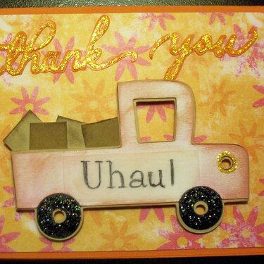 thank you Uhaul card