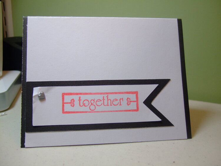~together~ wedding card