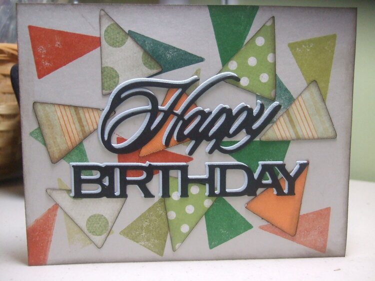 Triangle Birthday card