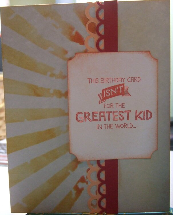 Greatest Kid card