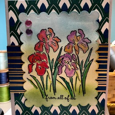 Iris sympathy card