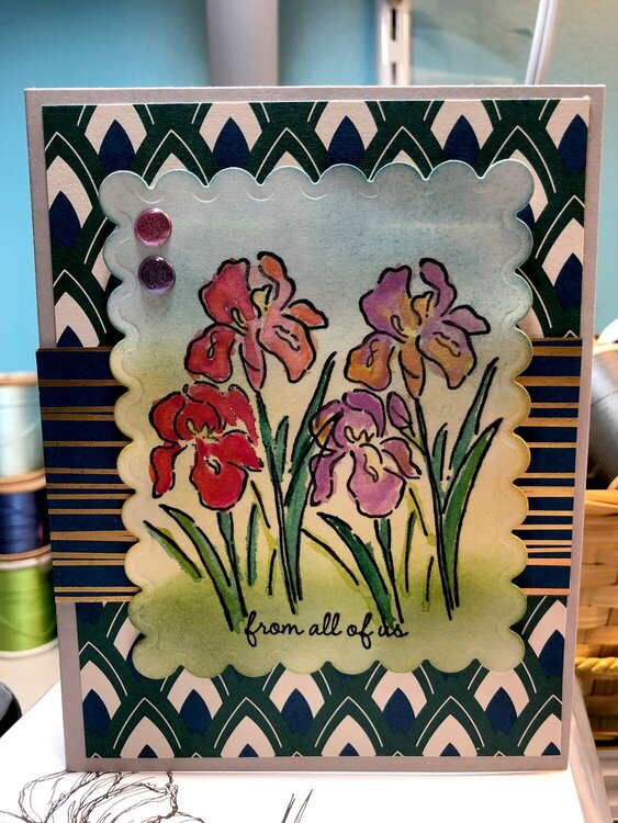 Iris sympathy card