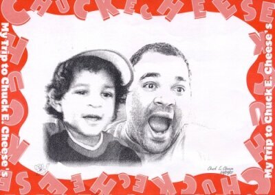 Christopher &amp; Daddy @ chuck e. cheeses&#039;