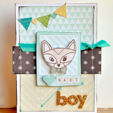 Baby Boy card ~American Crafts~