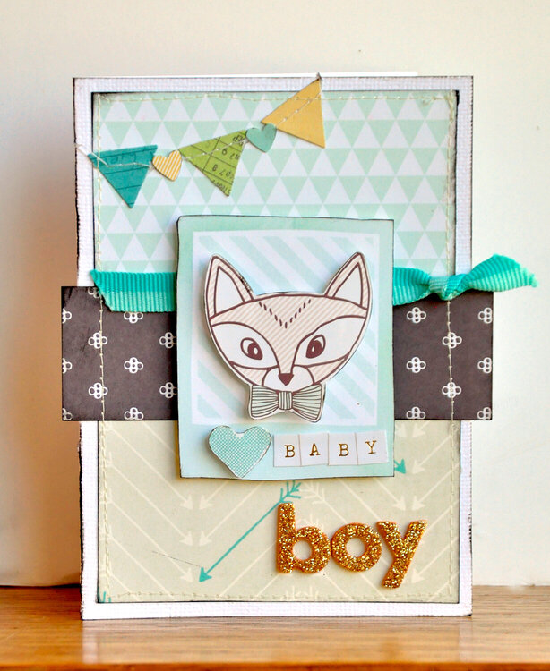 Baby Boy card ~American Crafts~