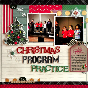 Christmas Program Practice ~American Crafts~