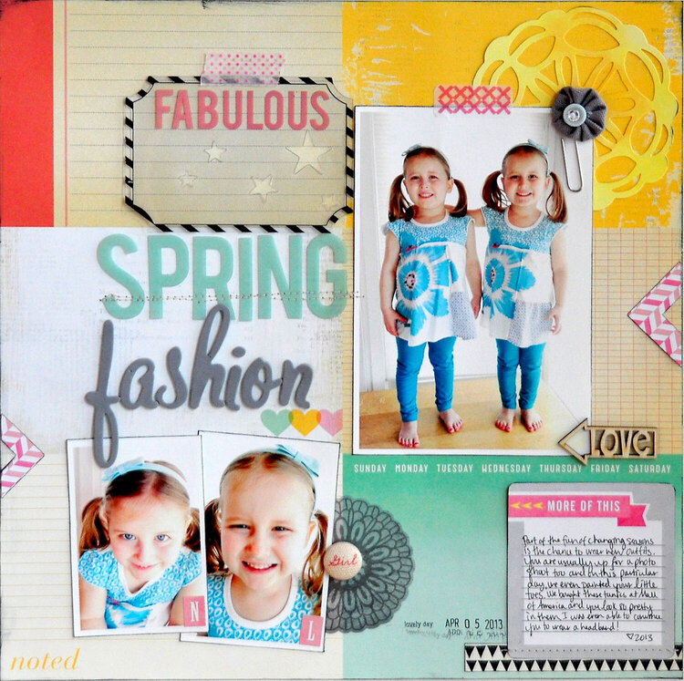Fabulous Spring Fashion ~Scrapbook Circle~