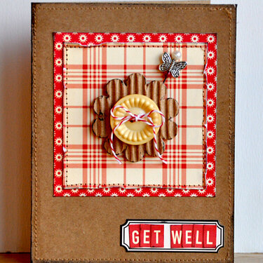 Get Well card ~Midnight Rooster January Kit~