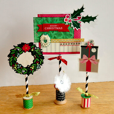 Merry Christmas trio ~American Crafts~