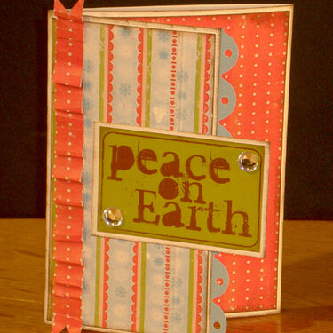 Rusty Pickle ~ Peace on earth card