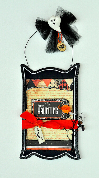 Happy Haunting wall hanging ~Authentique Paper~