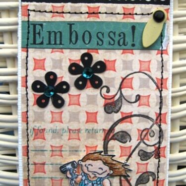 Embossing tag