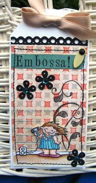 Embossing tag