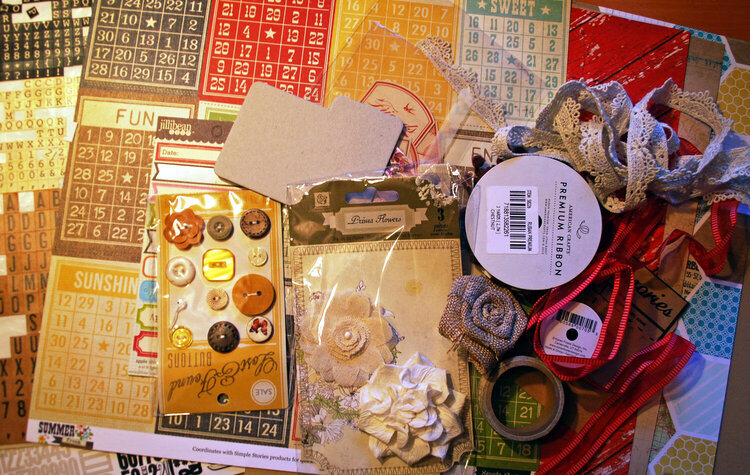 March Kit from scraps