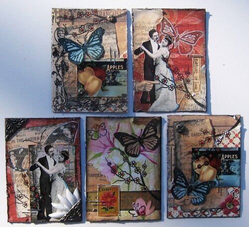 Romantic Garden ATC