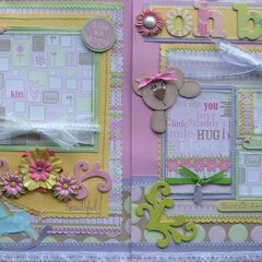 Oh Baby (girl) 12x12 Premade Pages