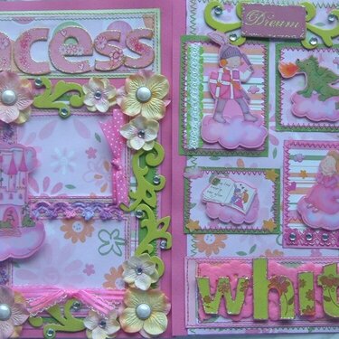 Princess 12x12 Premade pages