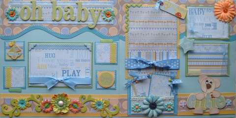 Oh Baby ((Boy)) 12x12 Premade pages