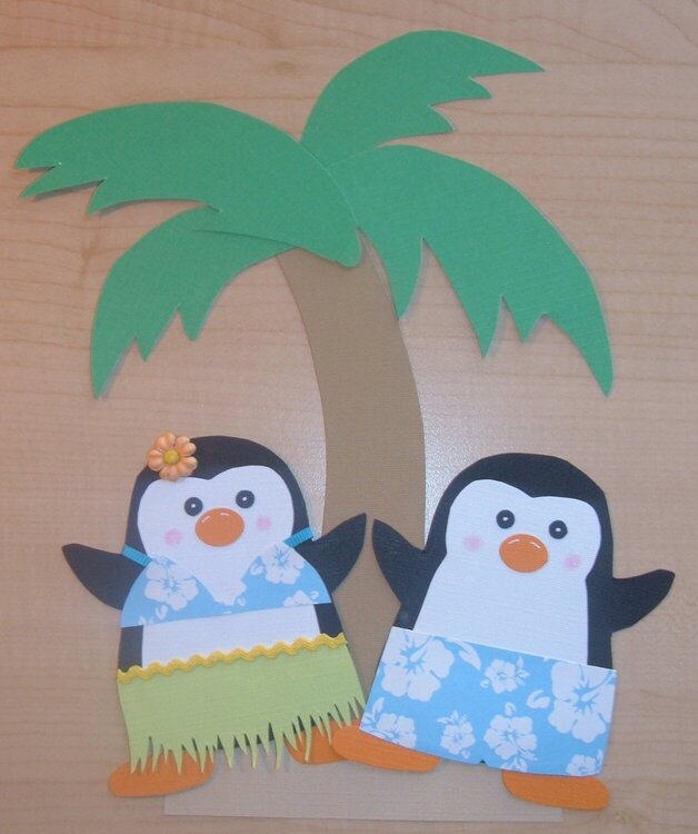 penguin paper piecing set