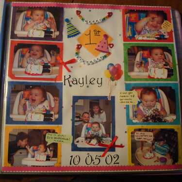 Kayley&#039;s first birthday