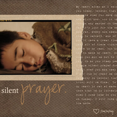 a silent prayer