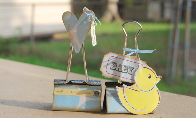Altered Binder Clips - Baby