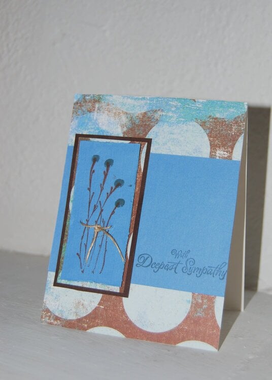 May Card Challenge - Blue &amp; Brown