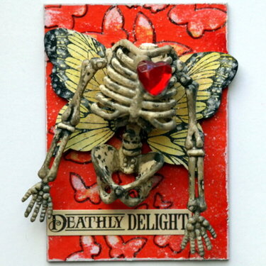 Deathly Delight ATC - Tando Creative