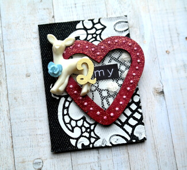 Deer To My Heart ATC - Tando Creative