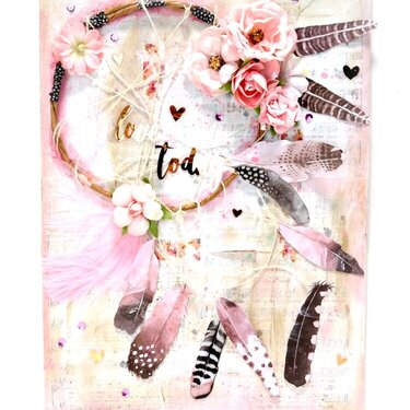 Love Today Dream Catcher Canvas - Scraps of Darkness