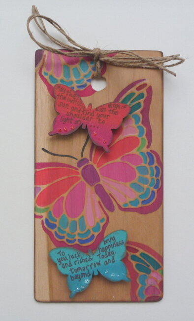 Butterfly Tag - Tando Creative Chipboard
