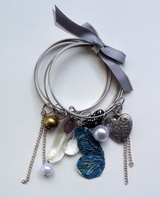 Wing Charm Bracelet - Paper Wings Productions Stamps