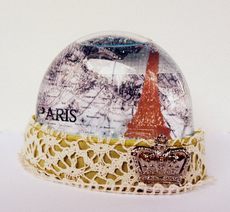 Paris Snow Globe - Paper Wings Productions