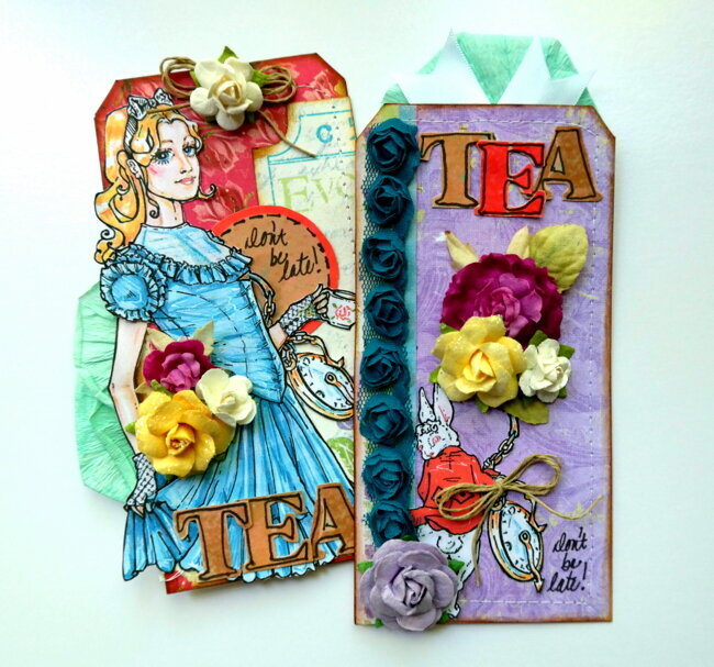 Alice in Wonderland Tea Tags - Susan K. Weckesser