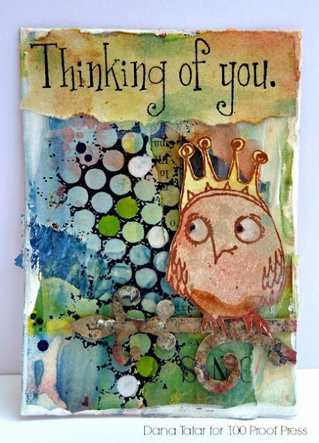 Thinking of You ATC - 100 Proof Press Guest Designer