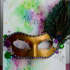 Mixed media mask canvas