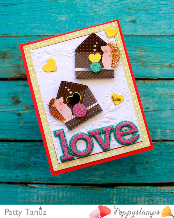 Love Card with Poppystamps