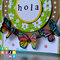HOLA CARD WITH BUTTERFLIES