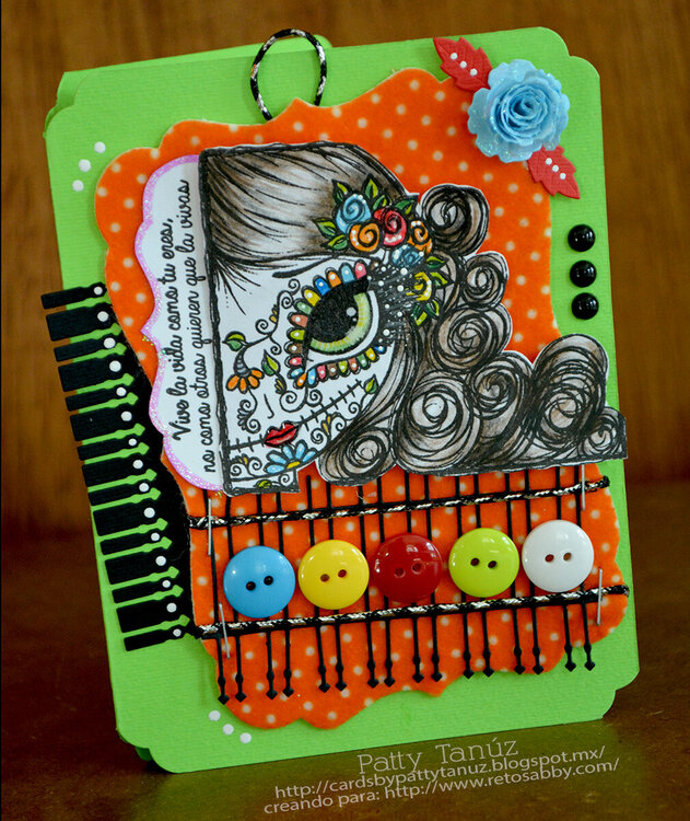 TARJETA DE DIA DE MUERTOS...