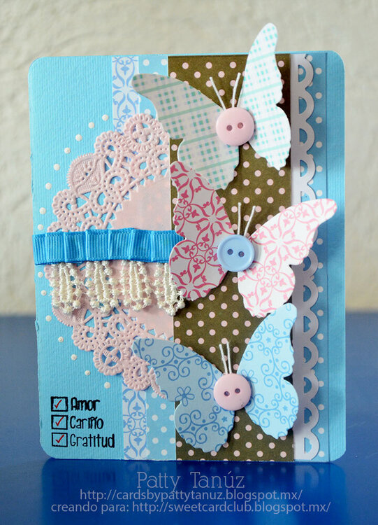CARD WITH BUTTERFLIES:)
