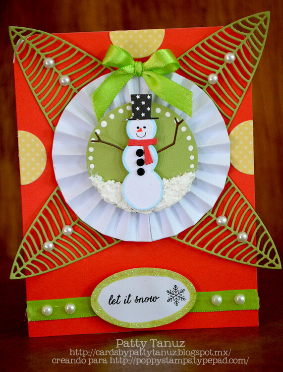 LET IT SNOW CARD... POPPY STAMPS...