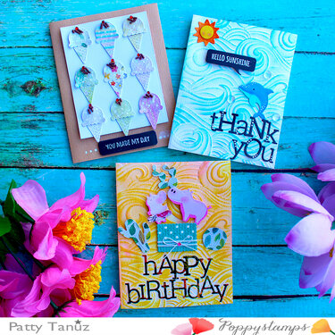 Beautiful cards for Poppystamps!