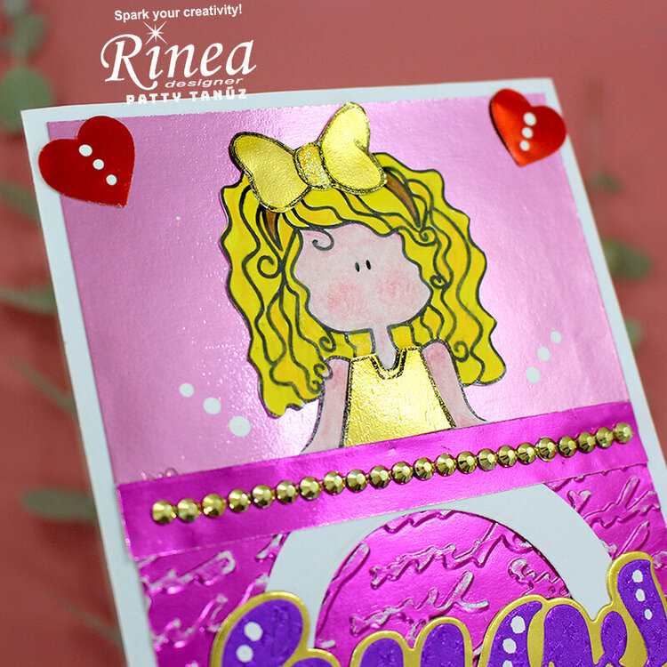 Hugs Cards with Rinea Foils and Garabattas Stamps!