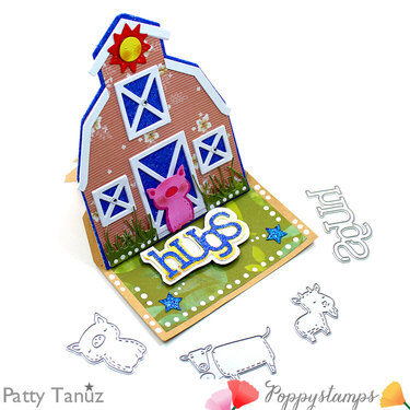 Hugs Card with Poppystamps!