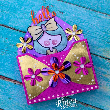 ENVELOPE BOX CARD WITH RINEA FOILS