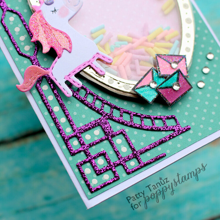 Unicorn Card with Poppystamps!