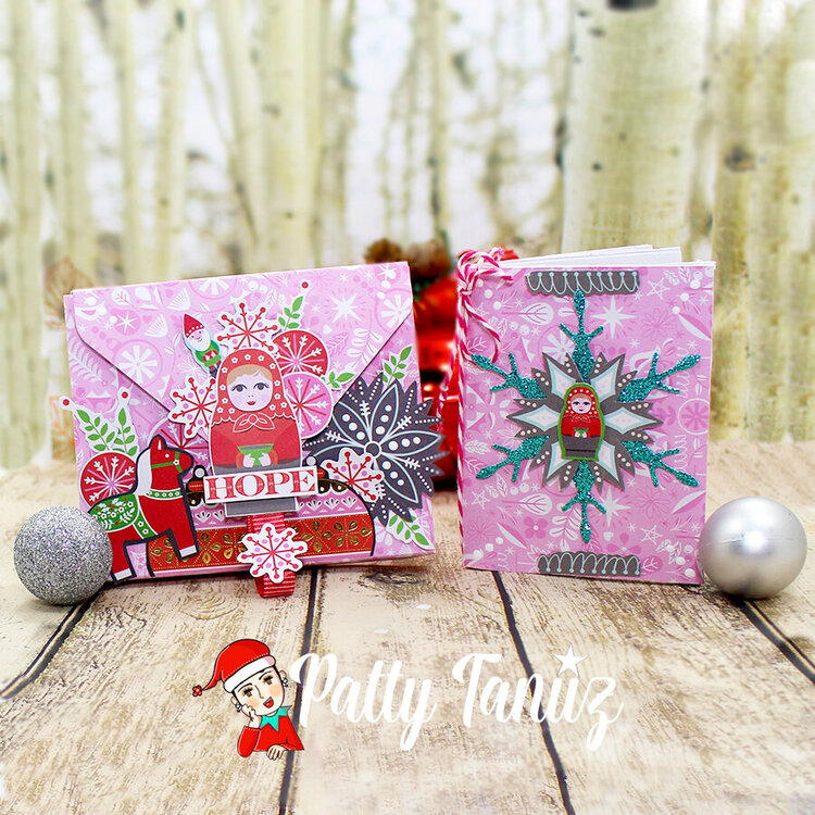 Christmas Envelope Box with DCWV papers!