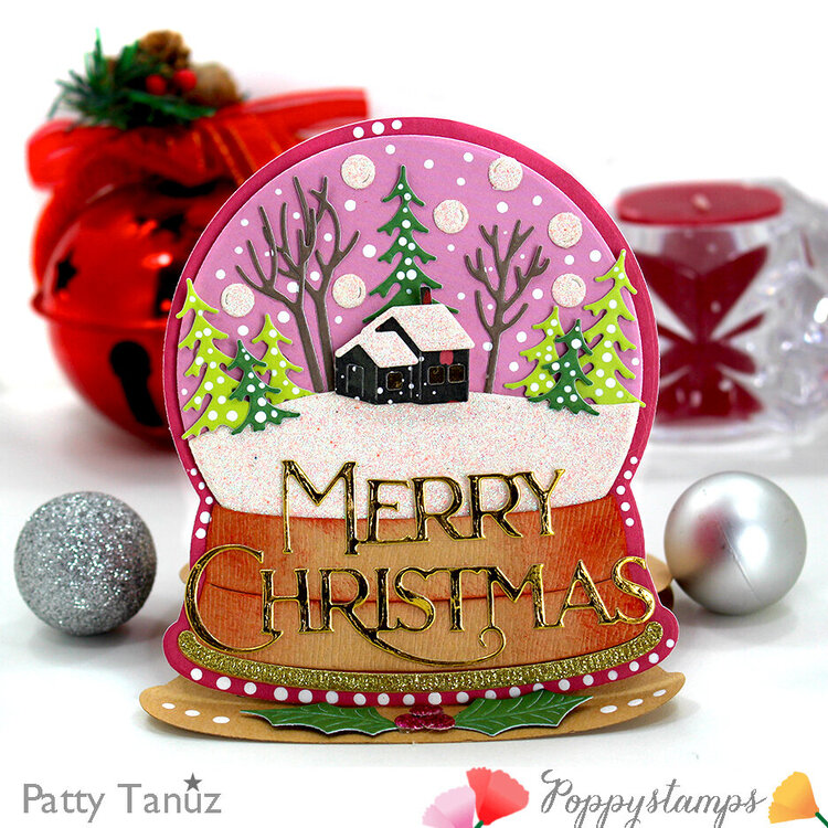 Merry Christmas Snow Globe card!