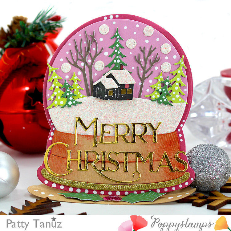 Merry Christmas Snow Globe card!